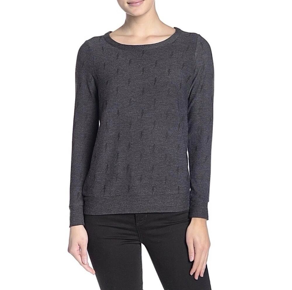 Chaser Lightweight Gray Sweatshirt, Size L